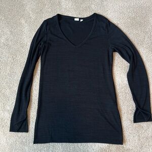 Gap, long sleeve top, black, medium
